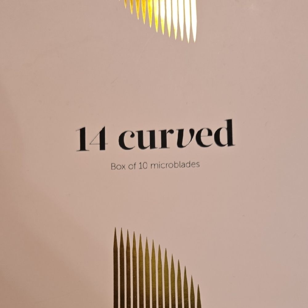 Curved Microblades for Brows